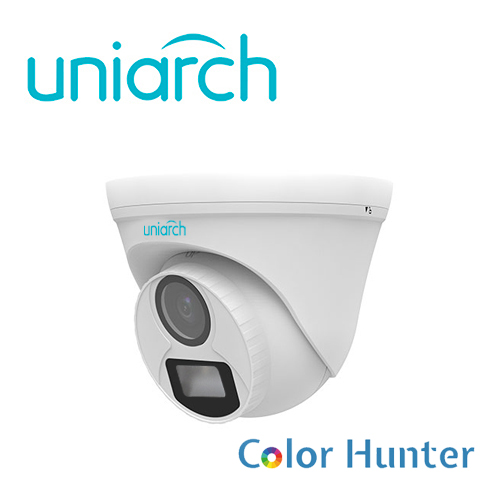 CAMARA ANALOGA TURRET COLORHUNTER UNIARCH UAC-T112-F28-W / 2MP / TVI/AHD/CVI: 1080P@30fps / LENTE-2.8MM / DWDR / LUZ-BLANCA20M / INTERIOR+EXTERIOR / ADMITE-GIRO180GRADOS(HORIZONTAL+VERTICAL) / PLASTICA / IP67 / 3-AXIS / 12 VCD