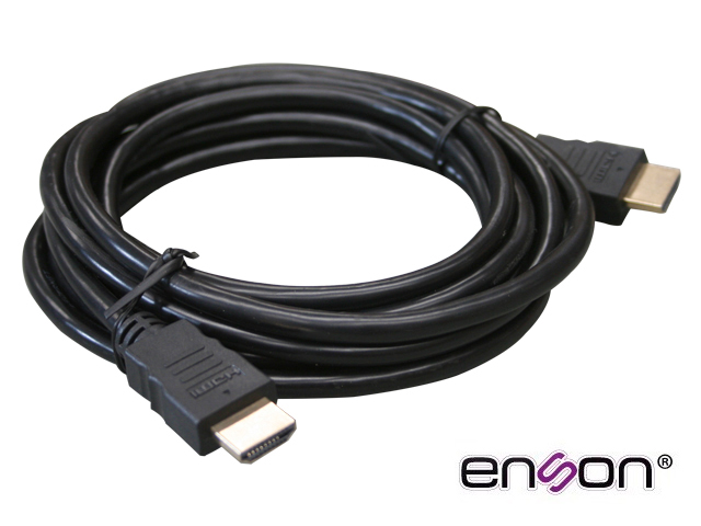 CABLE DE VIDEO HDMI ENSON ENS-HDMICB5M 5MT MACHO-MACHO VERSION 1.2 RECOMENDADO PARA SISTEMAS DE VIDEO VIGILANCIA