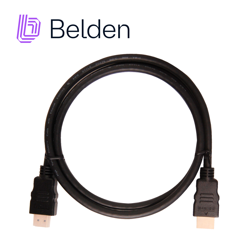 CABLE HDMI BELDEN HDE001MB / HIGH SPEED / 1080P 60HZ / 4K 30HZ / 1 METRO / TIPO A-A / PIEZA