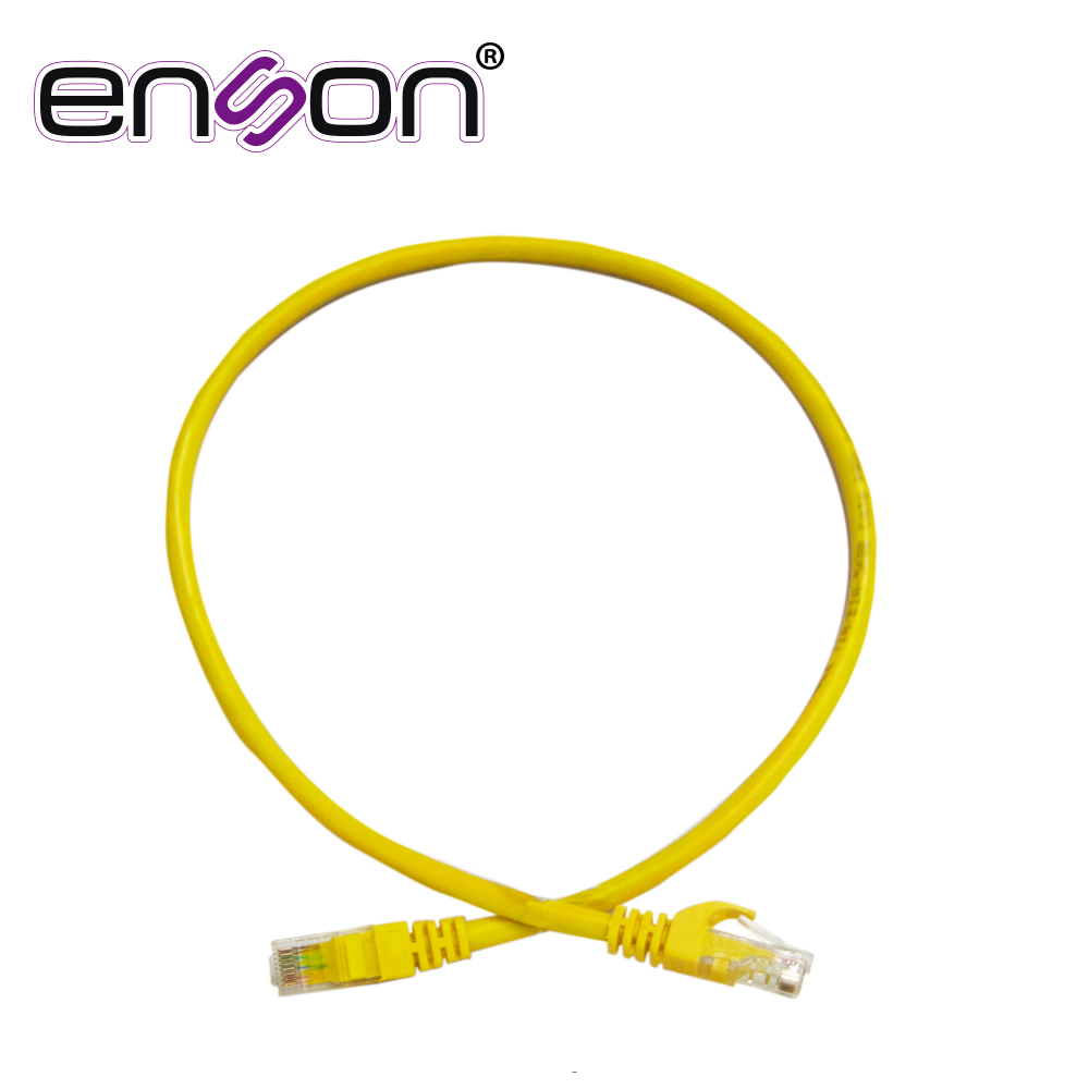 PATCHCORD UTP ENSON P6006Y CAT6 60CM AMARILLO SERIE EPRO 100-II 100 POR CIENTO COBRE PARA MEJOR IDENTIFICACION DE SOLUCIONES EN RACKS Y GABINETES