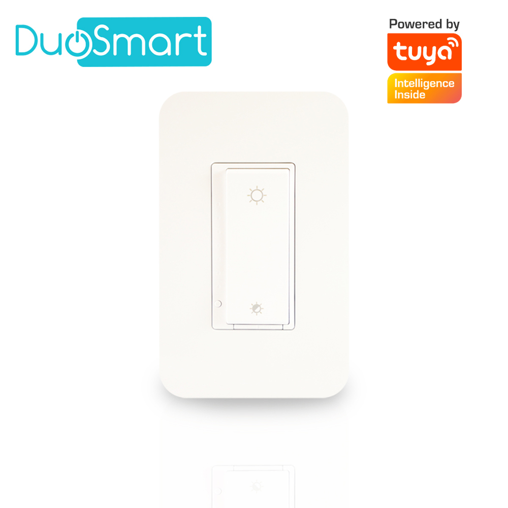 SWITCH APAGADOR CON REGULADOR DE INTENSIDAD WIFI 2.4 GHZ DIMMER DUOSMART A50 COMPATIBLE CON ALEXA Y GOOGLE HOME CON TEMPORIZADORES COMPATIBLE CON ESCENAS DE AUTOMATIZACION EN CONJUNTO CON OTROS DISPOSITIVOS