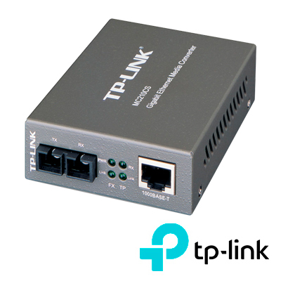 CONVERTIDOR DE MEDIOS TP-LINK MC220L / FIBRA 1000BASE-LX/LH A UTP 1000BASE-T / FIBRA MONOMODO (1310 nm) / DISTANCIA 15000 M