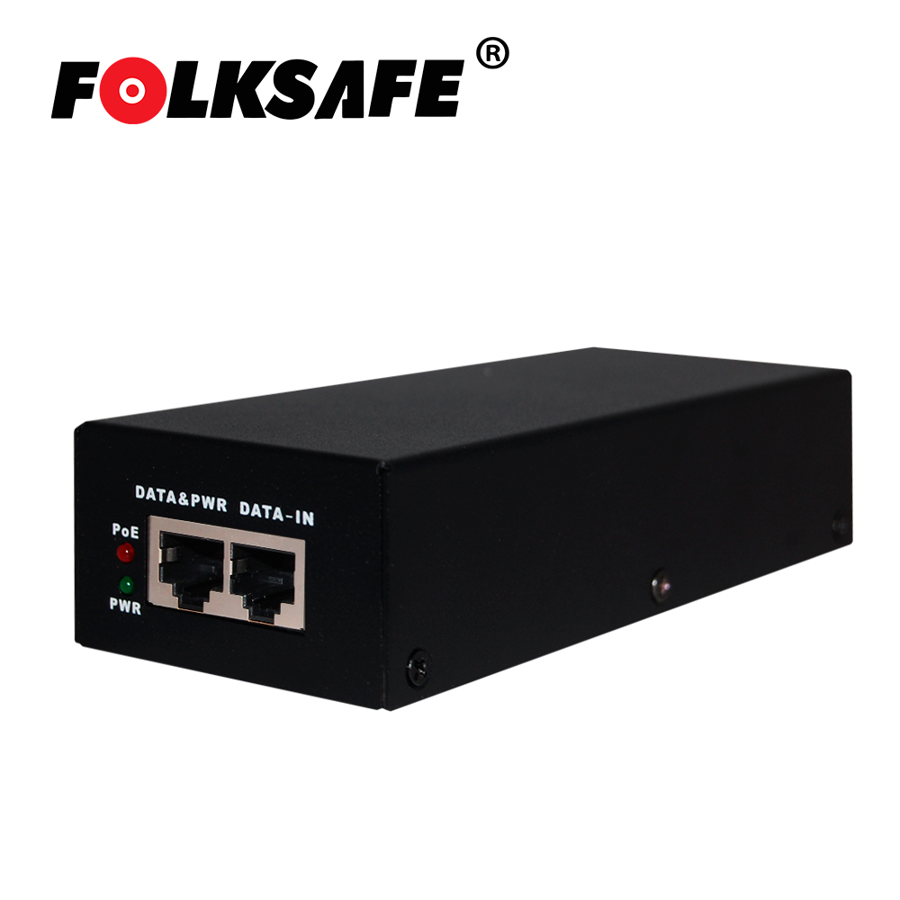 INYECTOR POE FOLKSAFE FS-53D1300 / GIGABIT  / 802.3BT / 70 WATTS / ENTRADA DE VOLTAJE 100-240VAC / SALIDA DE VOLTAJE 53VDC, 1.3A