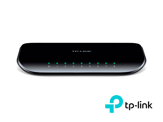 SWITCH NO ADMINISTRABLE TP-LINK TL-SG1008D/ 8 PUERTOS RJ45 10/100/1000 MBPS/ TECNOLOGÍA DE AHORRO DE ENERGÍA/ DISEÑADO PARA USO EN ESCRITORIO O MONTAJE EN PARED/ PLUG AND PLAY/ NO SE NECESITA CONFIGURACIÓN/ USO INTERIOR