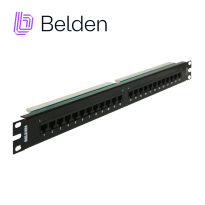 PATCH PANEL BELDEN AX103258 CAT5E 24PTOS 1U PRECARGADO
