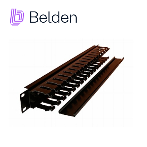 ORGANIZADOR HORIZONTAL BELDEN 9512-1901 / NEGRO / 1UR / CON TAPA / PIEZA