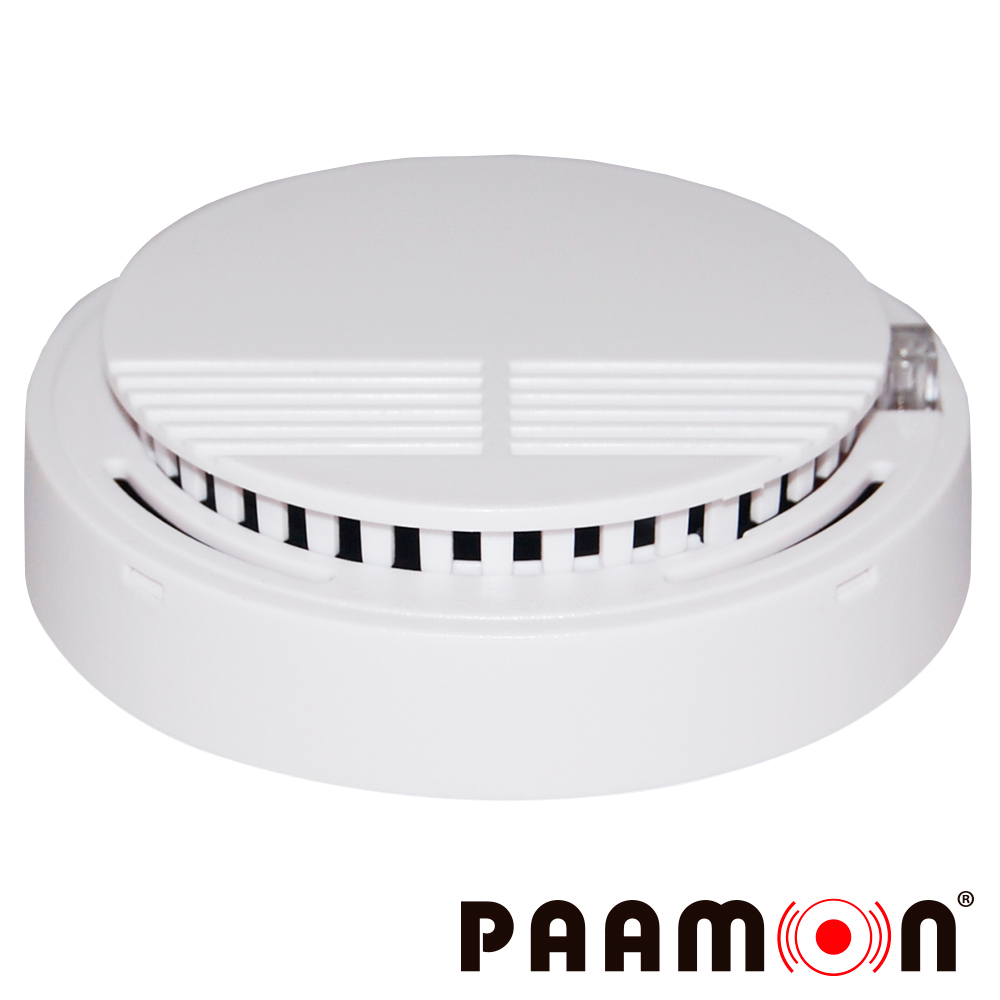 DETECTOR DE HUMO PAAMON PAM-SMK20 AUTONOMO CON SIRENA INTEGRADA  / MONTAJE EN TECHO O PARED / FÁCIL INSTALACIÓN / RANGO DE DETECCIÓN 25 MTS CUADRADOS/ ALIMENTACION POR MEDIO DE BATERIA (NO INCLUIDA)