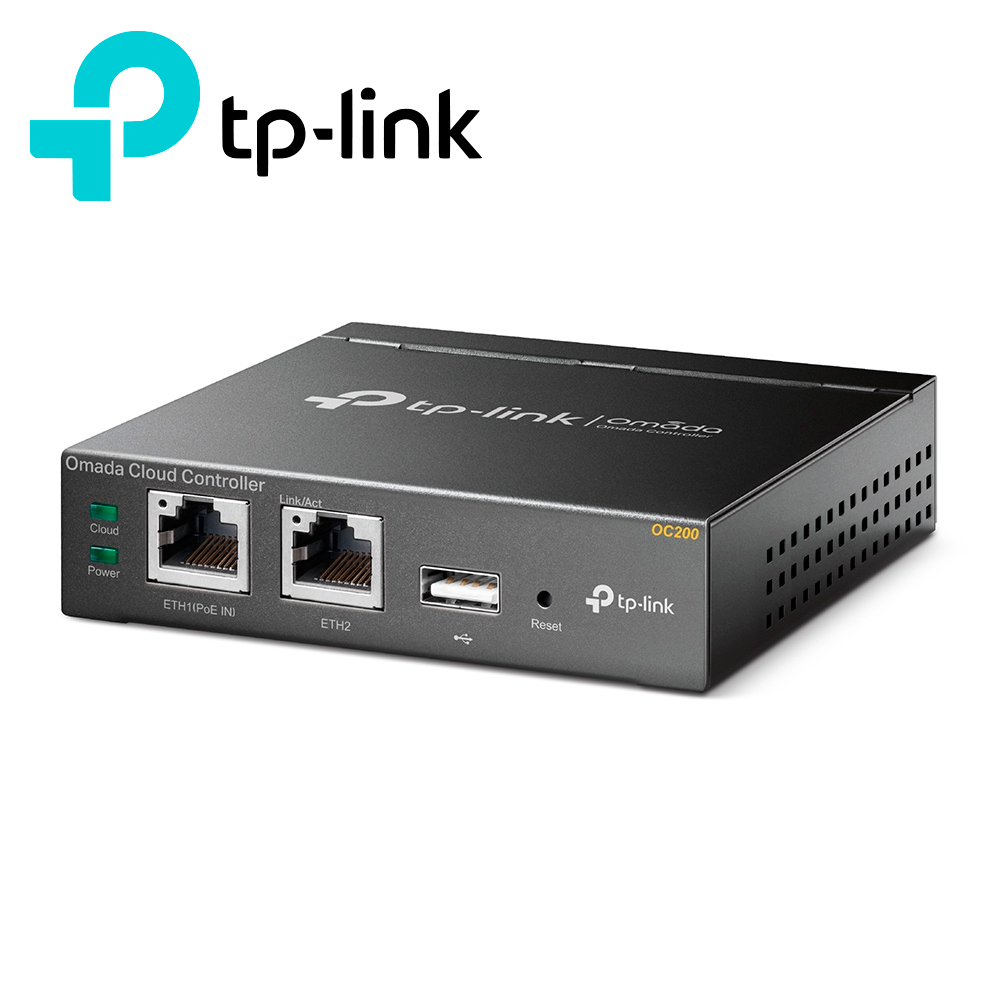CONTROLADOR CLOUD OMADA / TP-LINK OC200 / 2 PUERTOS RJ-45 10/100MBPS / POE 802.3AF / HASTA 100 PUNTOS DE ACCESO OMADA.