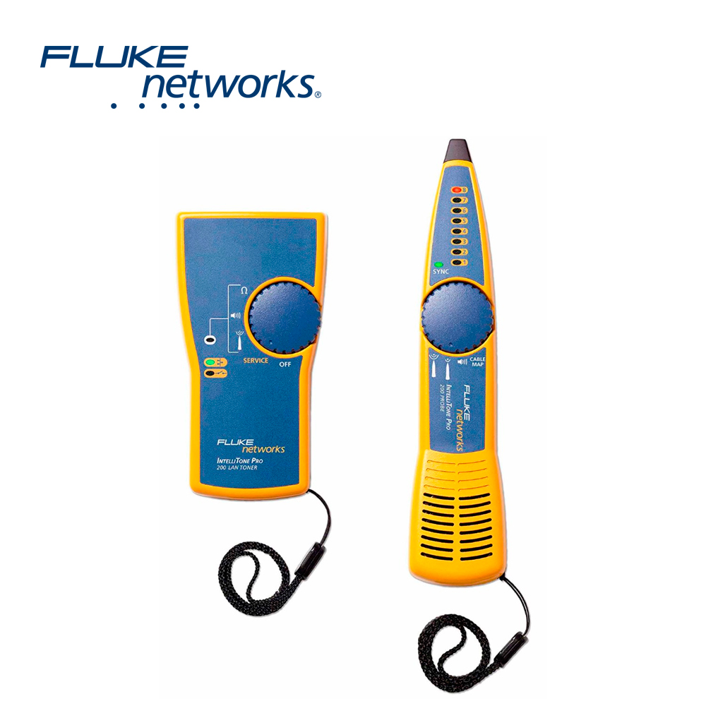 GENERADOR DE TONOS Y SONDA INTELLITONE 200 FLUKE NETWORKS MT-8200-60-KIT PARA INDENTIFICACION DE SEÑALES ANALOGICAS Y DIGITALES EN CABLES DE RED INTERFACES RJ-45, RJ-11, COAXIAL