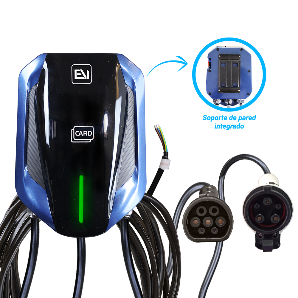 CARGADOR DE PARED EV-OMB281 ALTER CONECTOR DUAL TIPO 1 Y TIPO 2 CON ENTRADA/SALIDA 120-240VCA POTENCIA MAX 7.6 KW IP54, SIN PLUG DE CORRIENTE ELECTRICA