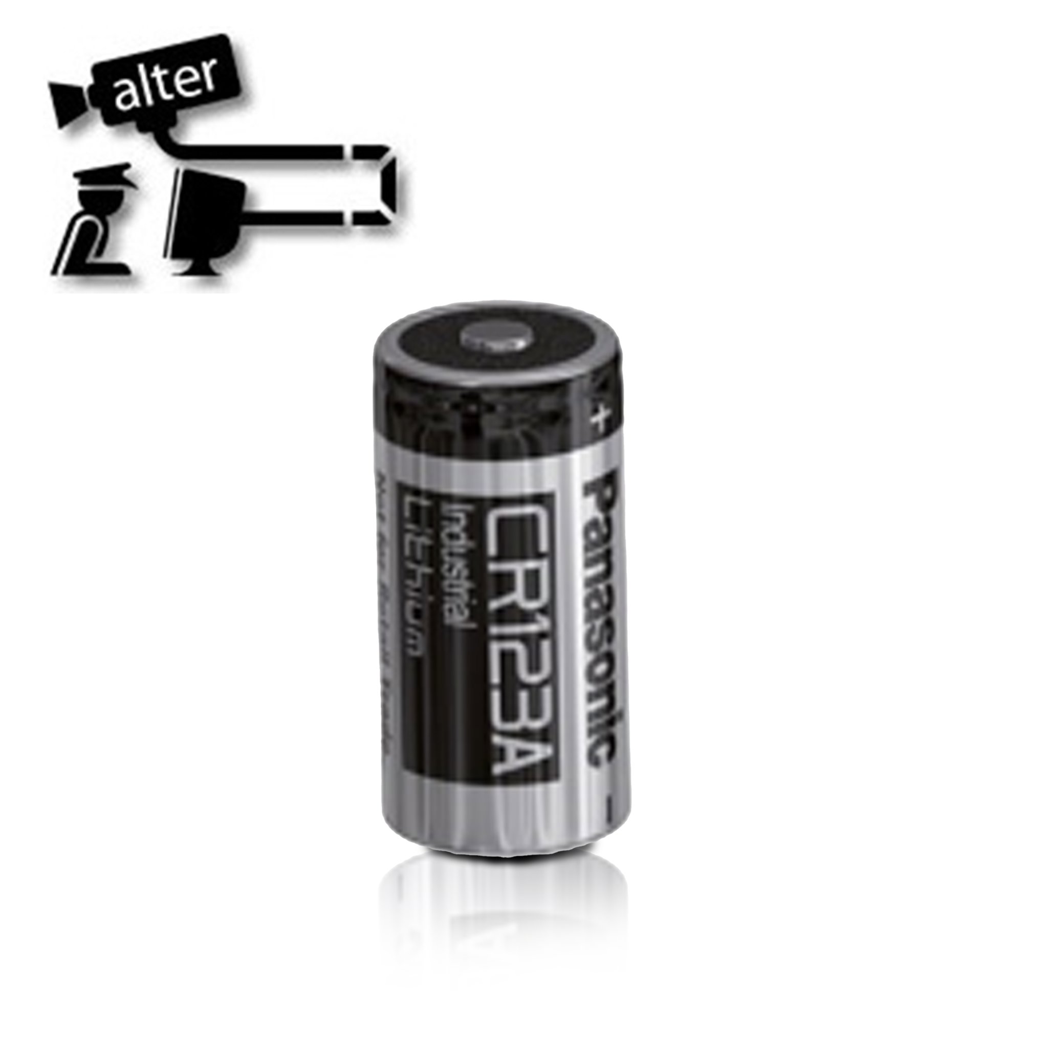 BATERIA LITIO PANASONIC CR123A 3V 1550MAH TIPO CILINDRO PARA USO EN EQUIPOS DE SEGURIDAD, SENSORES Y DISPOSITIVOS MEDICOS TEMPERATURA OPERACIÓN -40 A 70 GRADOS CELSIUS